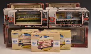 Twenty Corgi Classic and Corgi Tramlines 1:76 scales diecast models including C991/1 London City