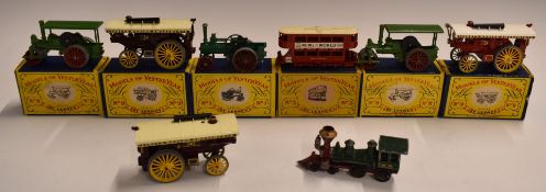 Eight Matchbox Models of Yesteryear by Lesney including No.1 The Allchin 7-N.H.P., No.3 E Class Tram