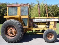 Minneapolis-Moline G1050 tractor with 6 cylinder diesel engine, 750 hours recorded, engine runs