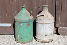Two petrol or similar cans  PLEASE NOTE this lot is located at and will be sold from Cocknells Farm,