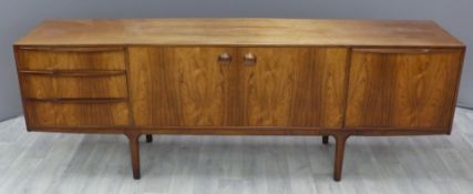 A H McIntosh & Co Ltd rosewood sideboard with a pair of doors to the centre, three drawers to the
