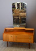 Retro dressing table, W120 x D41 x H76cm