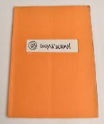 Duran Duran - crew tour itinerary for Autumn British Tour 1981