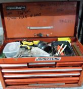 Snap-on style toolchest and contents