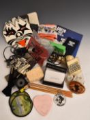 Various pop music collectables to include playing cards, Wet Wet Wet sponges, plectrums, Queen mouse