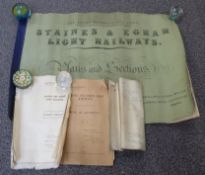 Bound book of plans and sections relating to the Staines & Egham Light Railway dated May 1900, 56