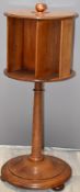 A mahogany circular revolving bookcase, diameter 31, H77cm