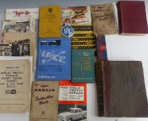 Motoring ephemera to include 1930's BSA Scout brochure, Ford Anglia and Landrover series 2