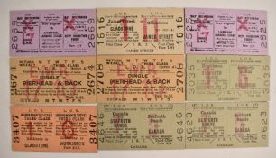 Approximately 2350 Liverpool Overhead Railway tickets, including privilege, early morning return and