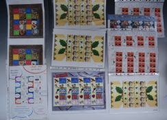 A good lot of early smiler sheets comprising LS2 x 2, and 52a (Imprint Consignia 2001) x 1, LS53 x
