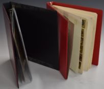 A ring binder of all world stamp albums and a selection of German and Luxemburg WW2 covers