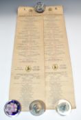 Two Victorian Diamond Jubilee 1897 Procession order sheets