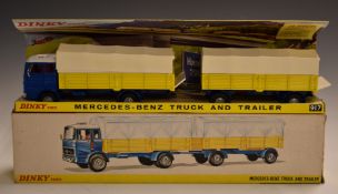 Dinky Toys diecast model Mercedes Benz Truck and Trailer 917, in original box.
