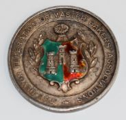 The Devon Federation of Master Bakers Associations silver and enamelled presentation award