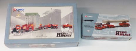 Two Corgi Heavy Haulage 1:50 scale diecast model vehicle sets Wynns Diamond T Ballast (x2) 24