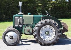 Marshall M single cylinder diesel tractor with winch to rear, runs and drives 10%+VAT buyer's