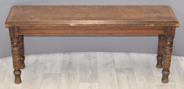 Mahogany window seat