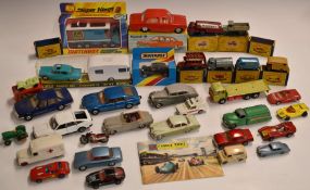 A collection of Corgi, Matchbox, Dinky, Jimson and similar diecast model vehicles including Lesney