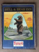 Tetley's or Castlemaine Bell & Bear pub sign, 121 x 91cm PLEASE NOTE this lot is located at and will