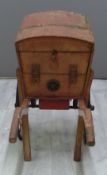 Lines Brothers Baker & Confectioner wooden hand cart with advertising decals to both sides for G &