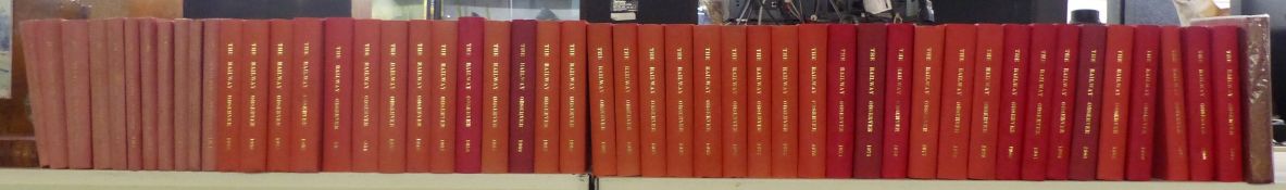The Railway Observer for 1936-1989 (volumes 8 – 59) comprising a slightly broken run, with