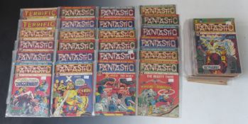 Seventy-three Fantastic and Terrific comics, all featuring Marvel superhero characters.