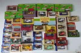 A collection of Hot Wheels, Days Gone and similar diecast model vehicles, all in original boxes or