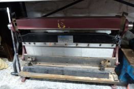 Combined sheet metal folder, guillotine and bending rolls, approximately 30 inch capacity