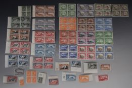 Gibraltar 1938-51 in mint blocks x 4 plus single mint set with Aden 1939-48 in mint blocks x 4