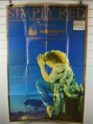 Simply Red concert poster, Wembley Stadium, Saturday 11th July 'One Day International', 150 x 102cm