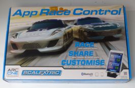 Hornby Scalextric model motor racing App Race Control set with Arc One bluetooth control, in