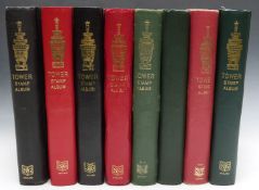 Eight all world Tower stamp albums, all well filled and arranged alphabetically covering all reigns