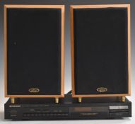 Eltax Monitor III pair of stereo speakers and a Pioneer F223L tuner
