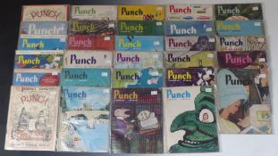 Twenty-nine Punch magazines dating from the 1920's onwards.