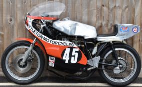 John Kidson 1977 Honda 400-four TT winning motorcycle, prepared by Nettleton motorcycles including a
