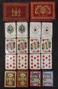 Four packs of Worshipful Company of Makers of Playing Cards playing cards, comprising 1906 Royal