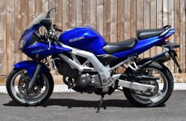 2003 Suzuki SV650K motorcycle, registration number WX53 YGM, with V5c, MOT expires 11/08/2021,
