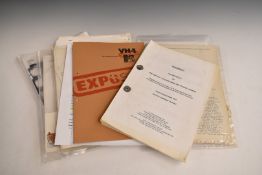 Backbeat screenplay draft five 9/4/93, various official letters, music company objectives etc,