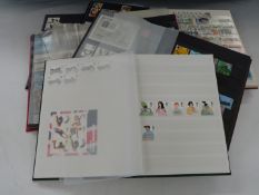 Four stamp albums / stockbooks of mint GB stamp and two stockbooks of GB used, the mint albums cover