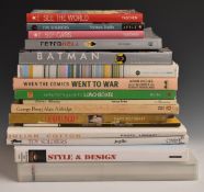 Sixteen toy and collectable reference books including Swatch, Retro Hell, The Penguin Book Of