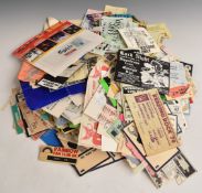 A large collection of tickets and backstage satin passes including Iron Maiden, Bob Dylan, Happy