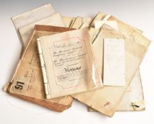 Portfolio of deeds and documents from the 19th/ early 20thC including a mortgage dated 26th November