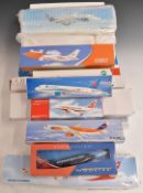 Twenty-five snap fit construction model aircraft, various scales and manufacturers, liveries include