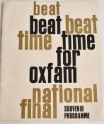 Beat Time for Oxfam programme for the National Final at The Prince of Wales Theatre, London, 27