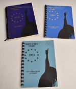 Simply Red - three tour itineraries for 1992 Europe and 1992 UK and Eire tours