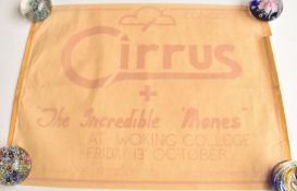 Cirrus Live at Woking College concert poster, 42 x 55cm