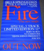 Six music related posters including Bruce Springsteen, The Rolling Stones and World Party