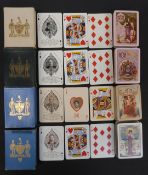 Four packs of Worshipful Company of Makers of Playing Cards playing cards, comprising 1901, 1902,