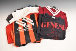 Fourteen band tour type T-shirts, to include The Jam, Simply Red and Genesis