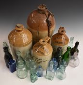 Antique advertising bottles including Godsells Brewery Stroud, Halley Slough, Haywards Embryonic for